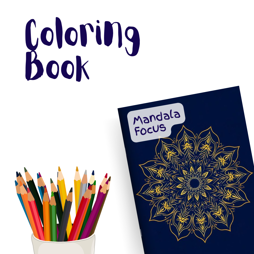 Mandala Focus – 1 Coloring Book