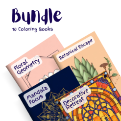Decorative Garden Bundle – 10 Coloring Books