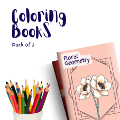 Floral Geometry – 2 Coloring Books